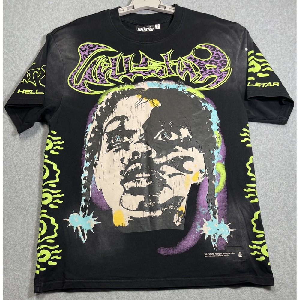 Hellstar War Cry Tee T Shirt Size S "Path To Paradise"Graphic Short Sleeve